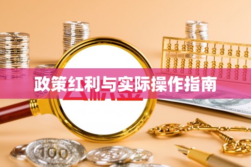 阿里政策红利与实际操作指南