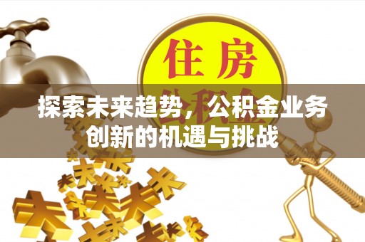 阿里探索未来趋势，公积金业务创新的机遇与挑战